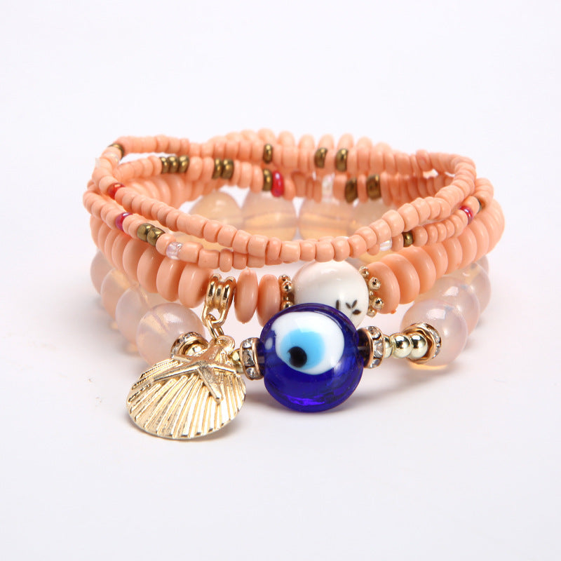 Boho Protection Stack Layering Bracelet Set