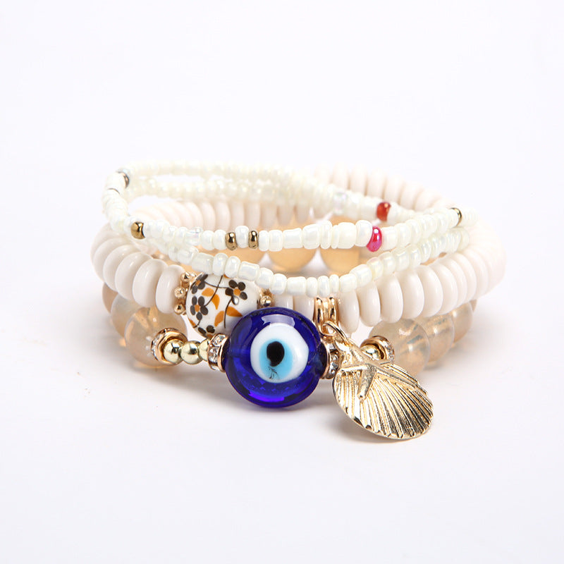 Boho Protection Stack Layering Bracelet Set