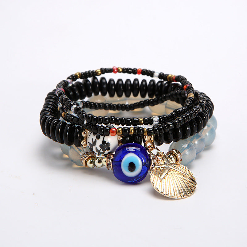 Boho Protection Stack Layering Bracelet Set