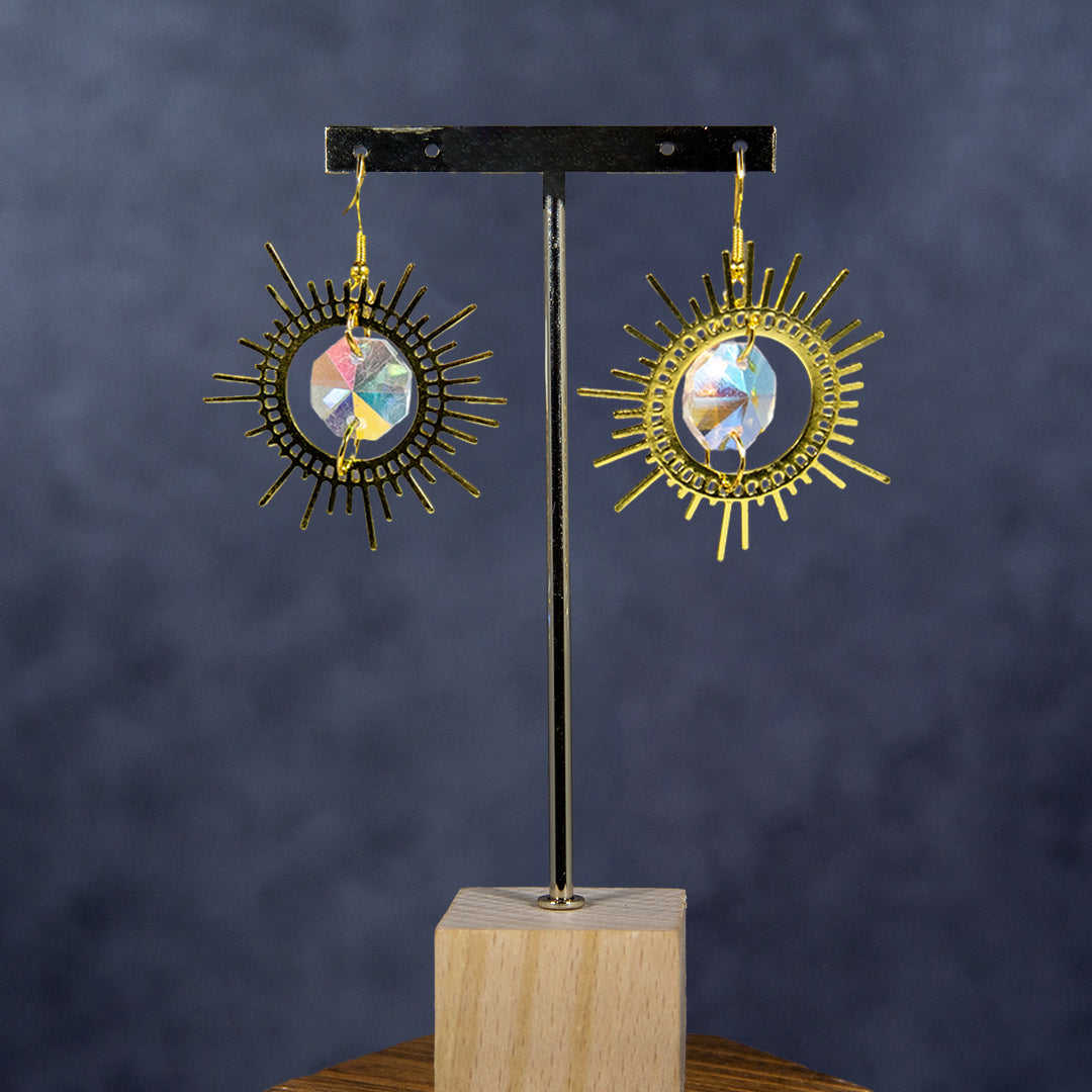 Iridescent Sun Earring
