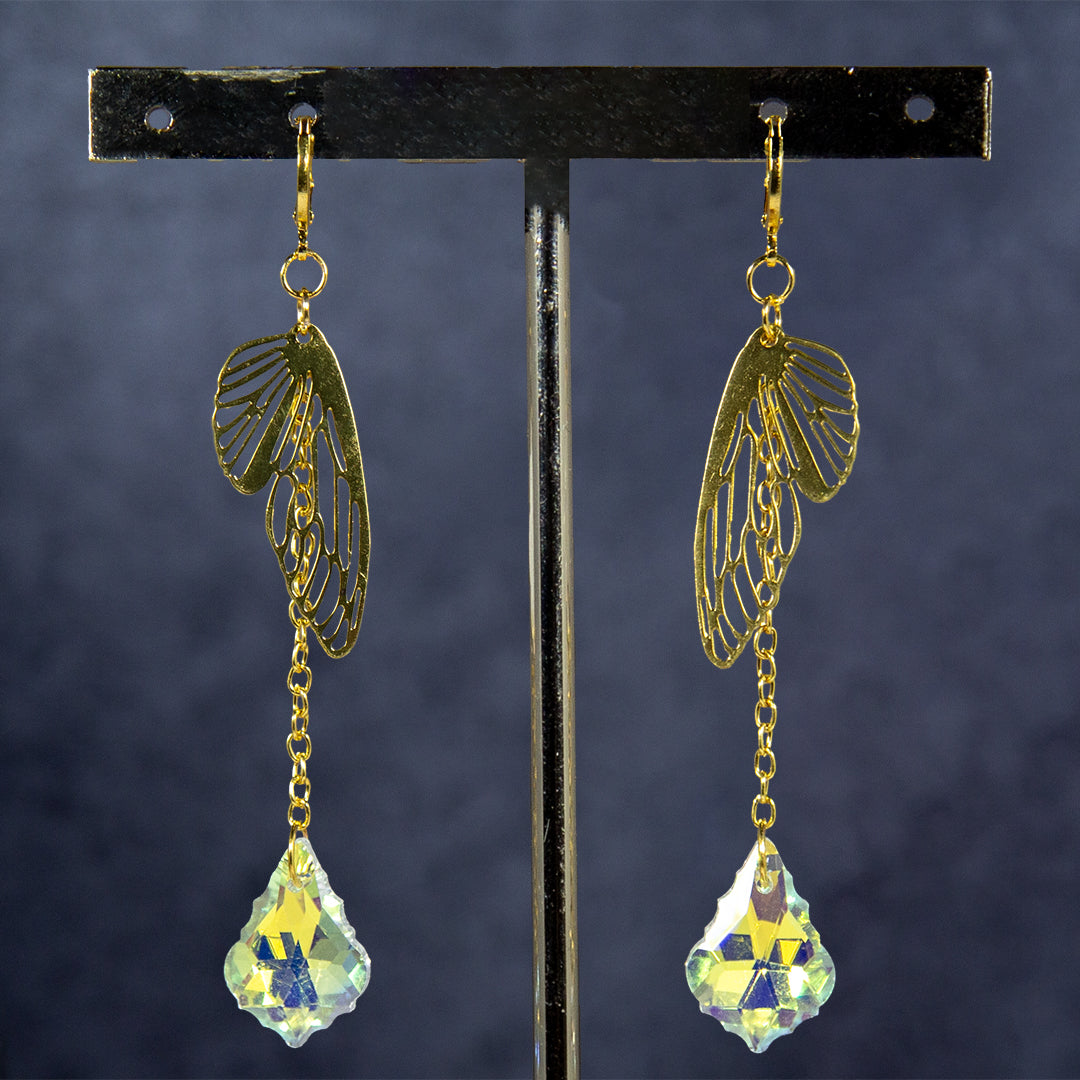 Iridescent Butterfly Wings Earrings