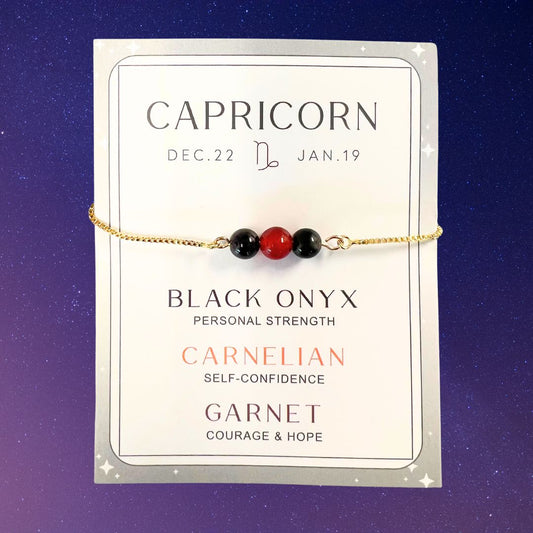 Capricorn Gold Chain Adjustable Zodiac Bracelets
