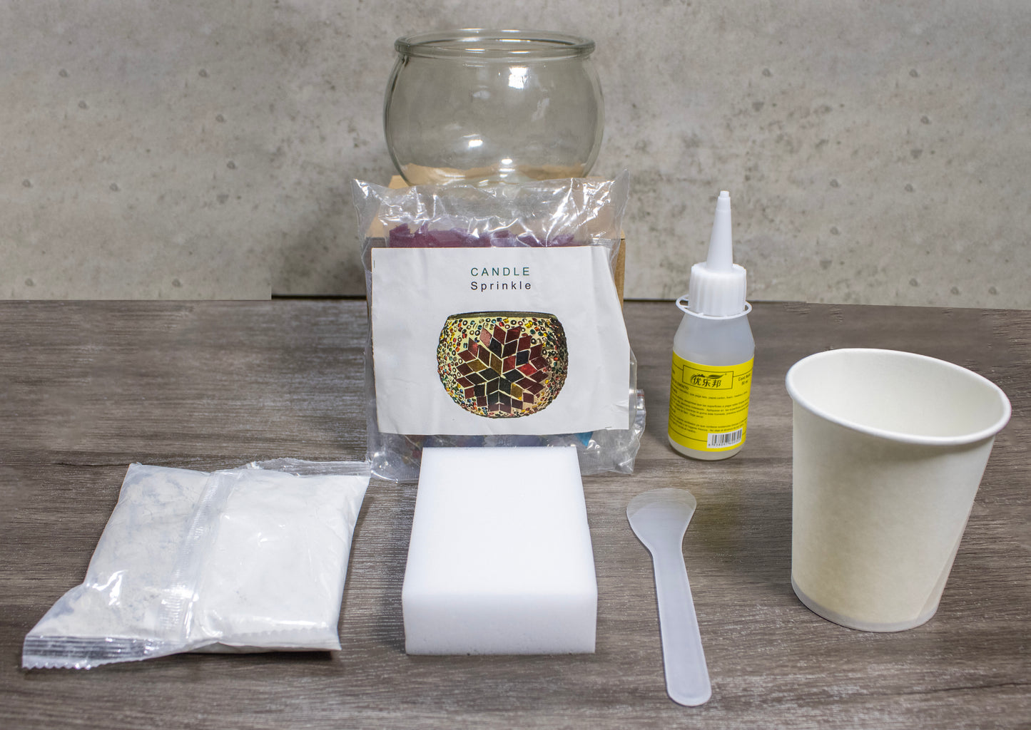 DIY Turkish Mosaic Candle Holder Kit
