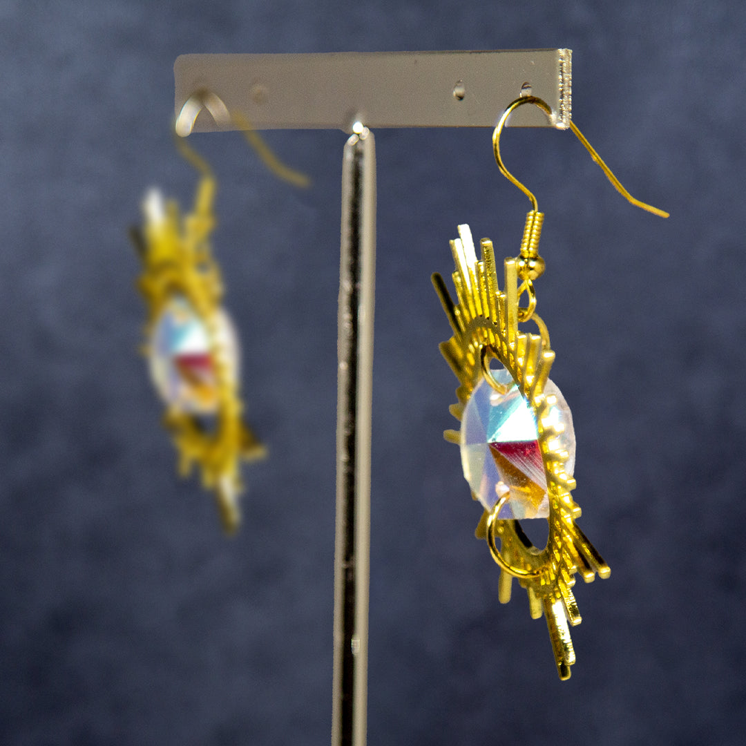 Iridescent Sun Earring