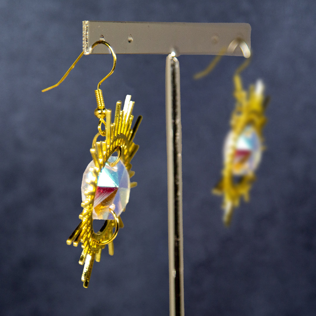 Iridescent Sun Earring