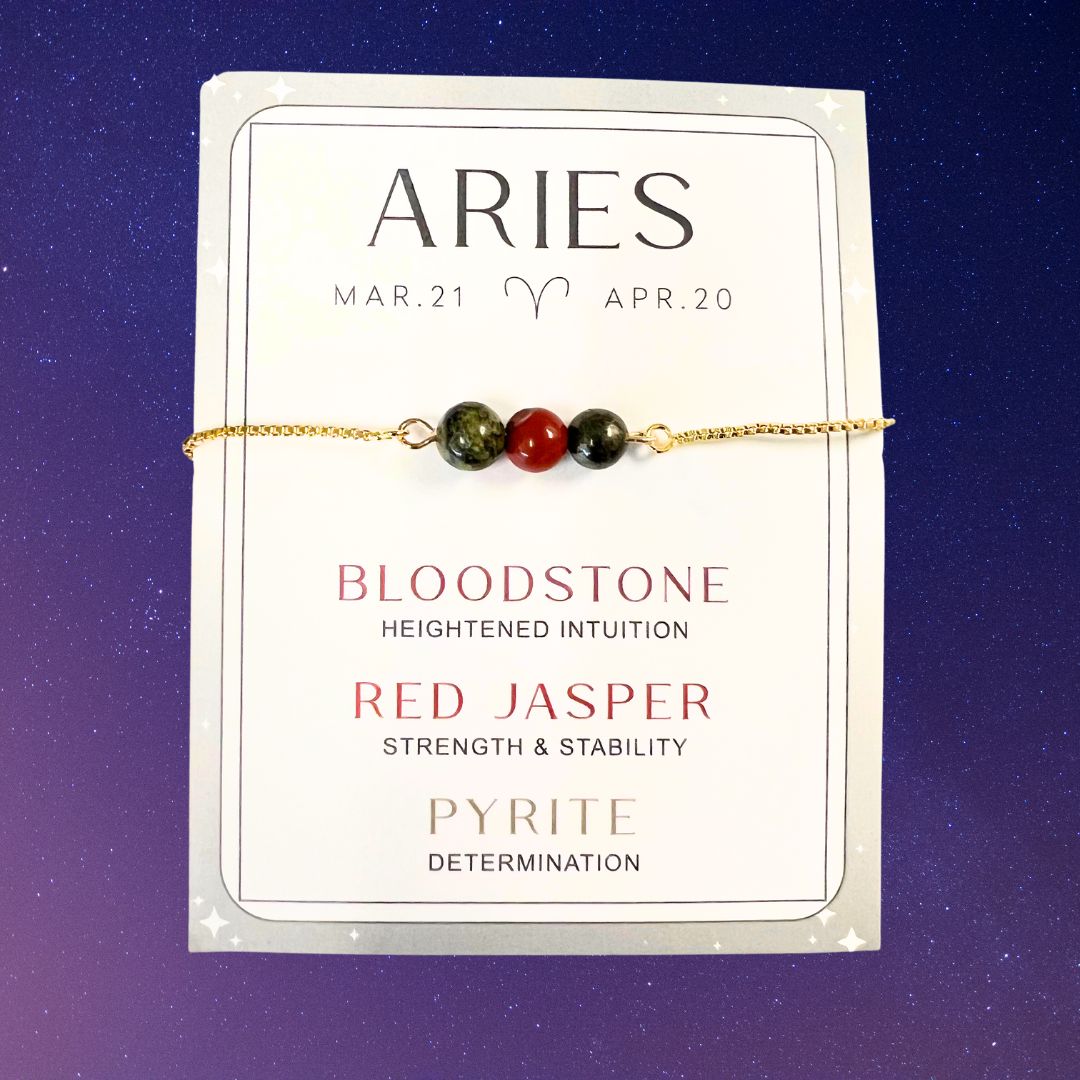 Aries - Gold Chain Adjustable Zodiac Bracelets