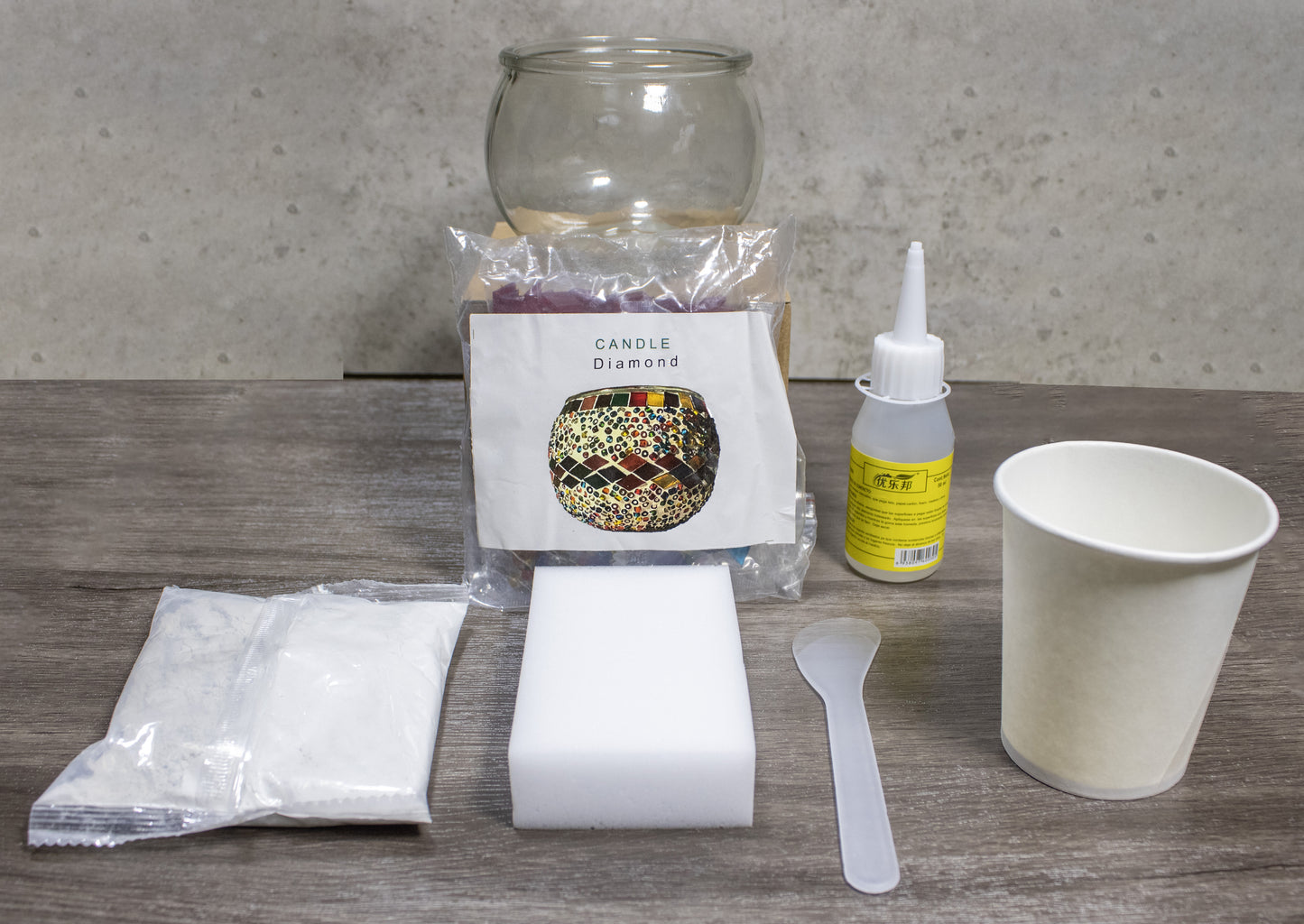 DIY Turkish Mosaic Candle Holder Kit