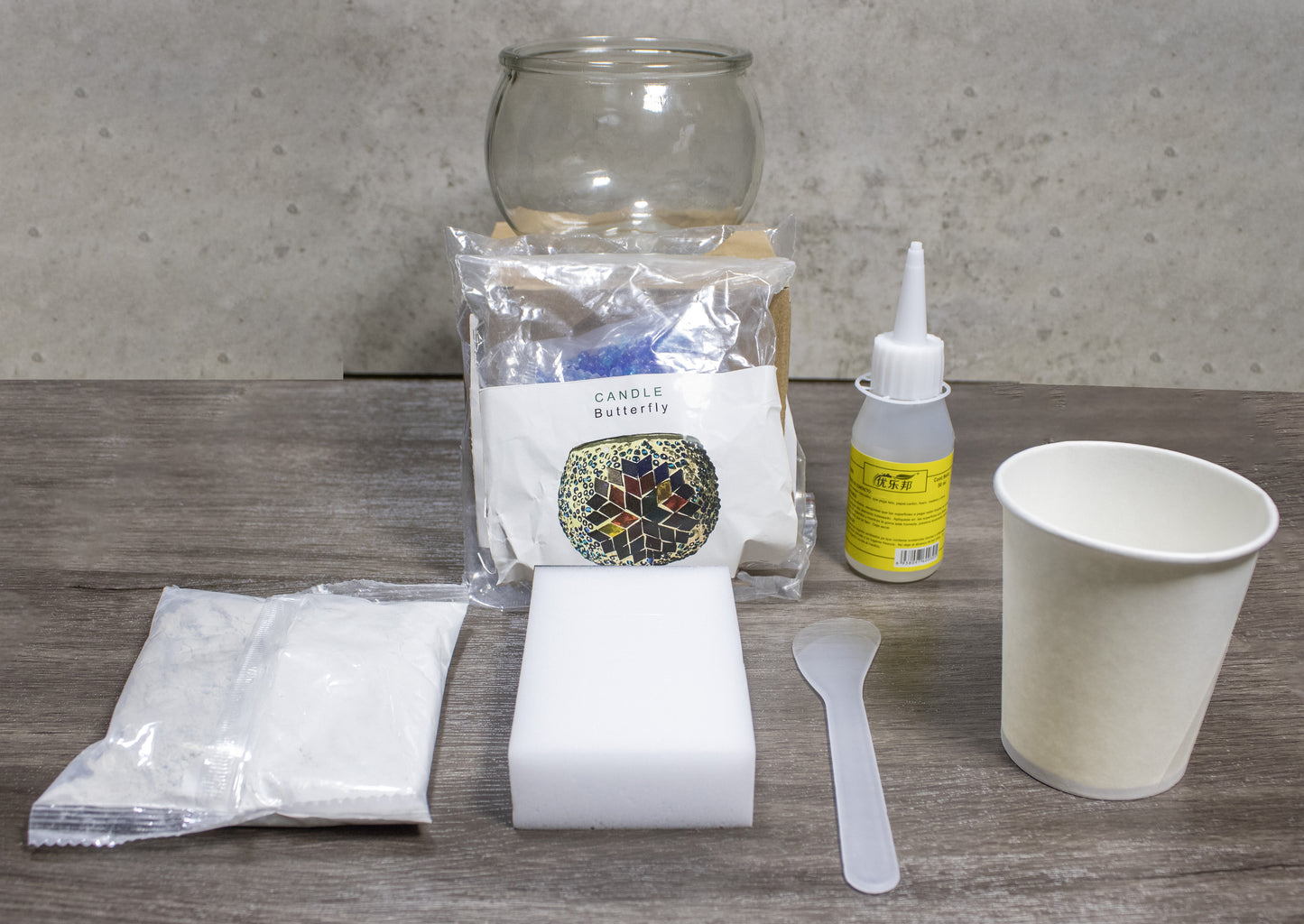DIY Turkish Mosaic Candle Holder Kit