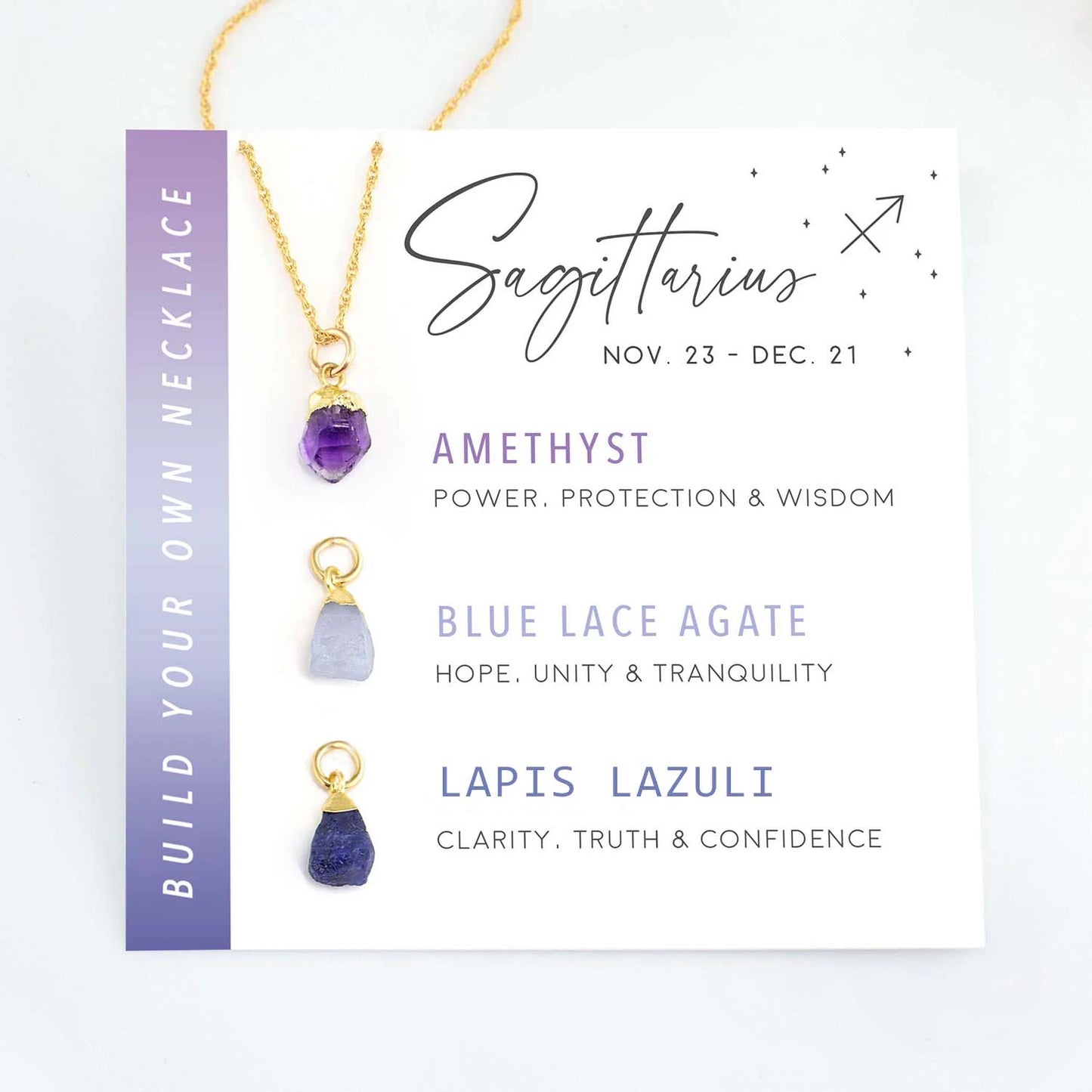 Zodiac Birthstone Build Your Own Necklace Set