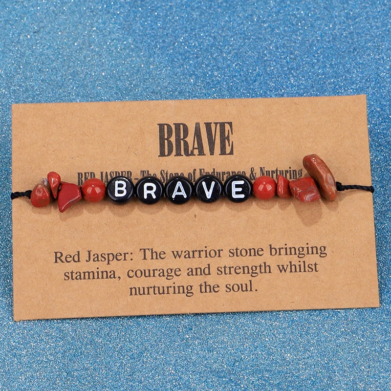 Crystal Healing Letter Bracelet