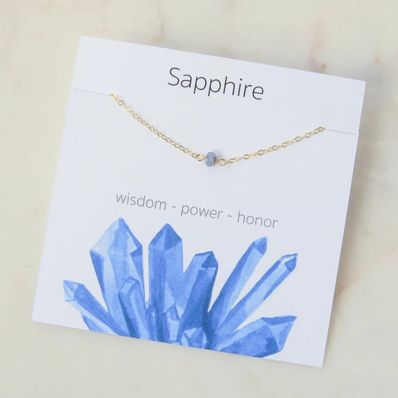 Dainty Birthstone Healing Necklace