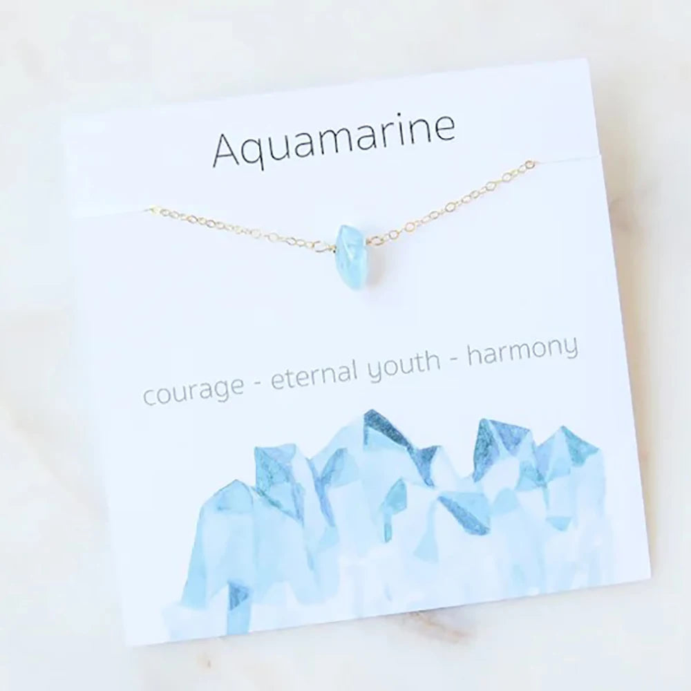 Dainty Birthstone Healing Necklace