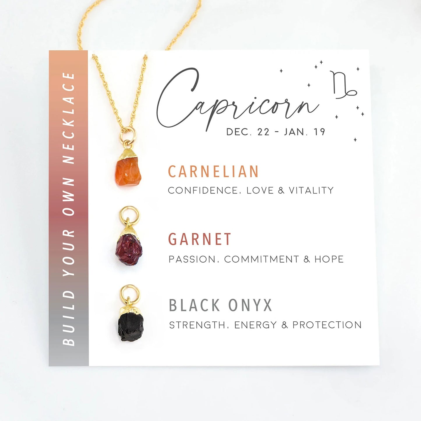 Zodiac Birthstone Build Your Own Necklace Set