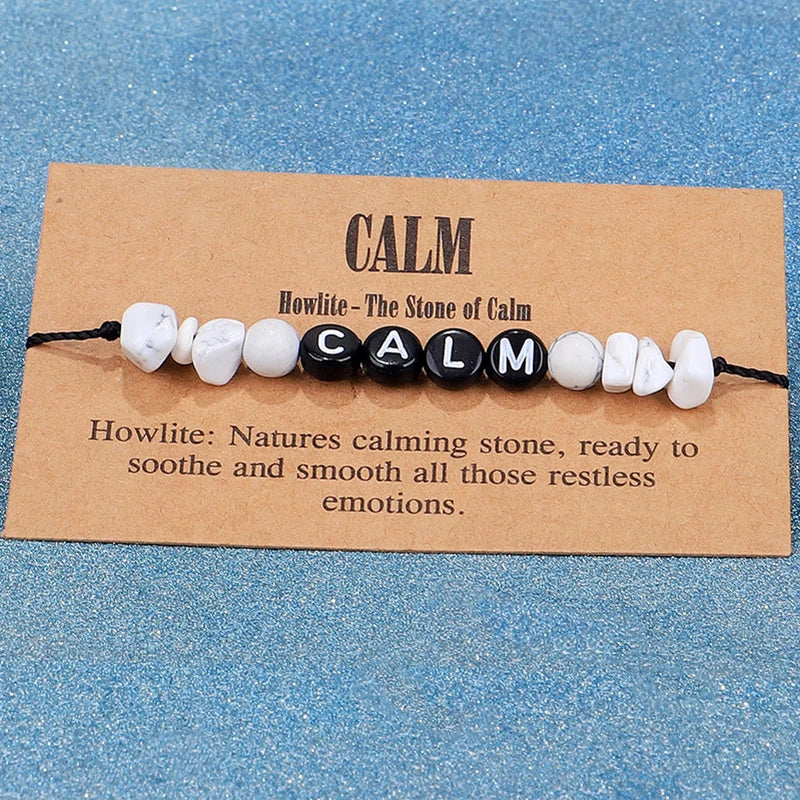 Crystal Healing Letter Bracelet
