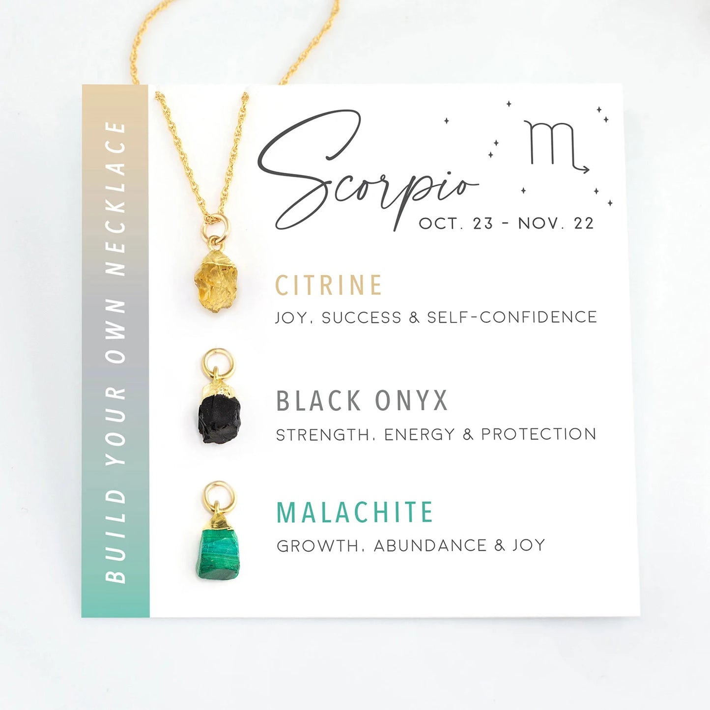 Zodiac Birthstone Build Your Own Necklace Set