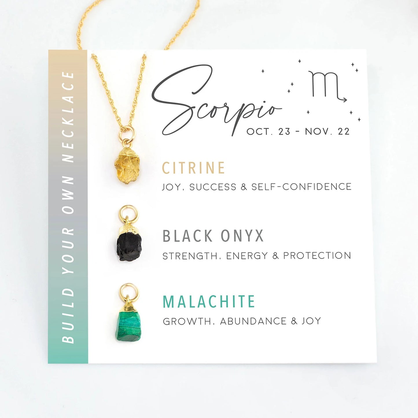 Zodiac Birthstone Build Your Own Necklace Set