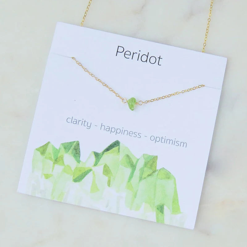 Dainty Birthstone Healing Necklace