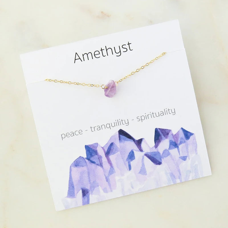 Dainty Birthstone Healing Necklace