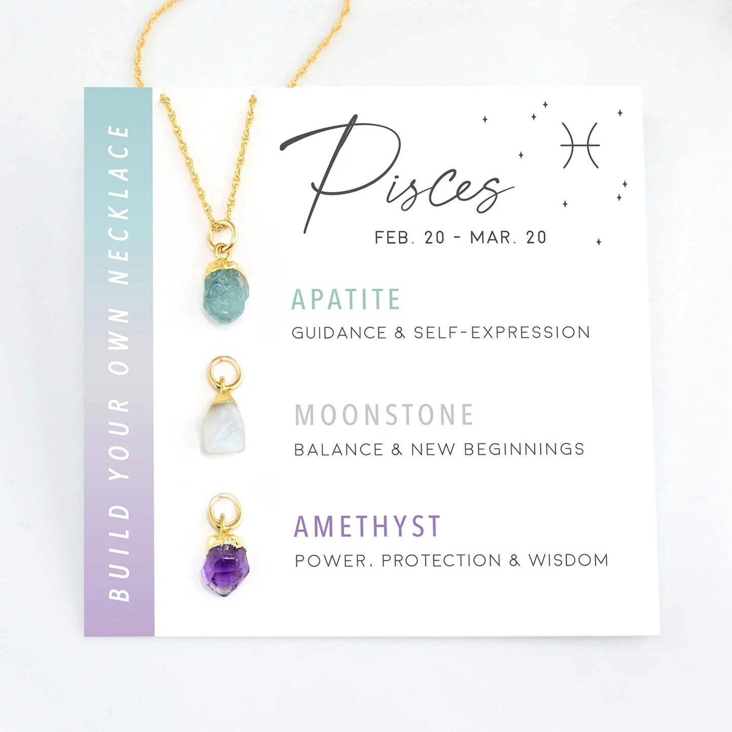 Zodiac Birthstone Build Your Own Necklace Set