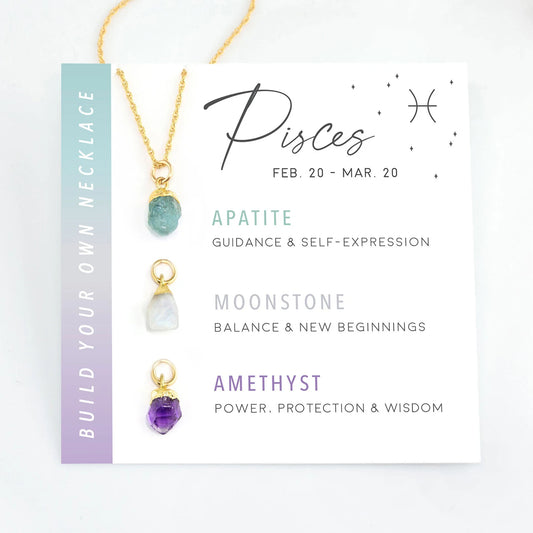 Zodiac Birthstone Build Your Own Necklace Set