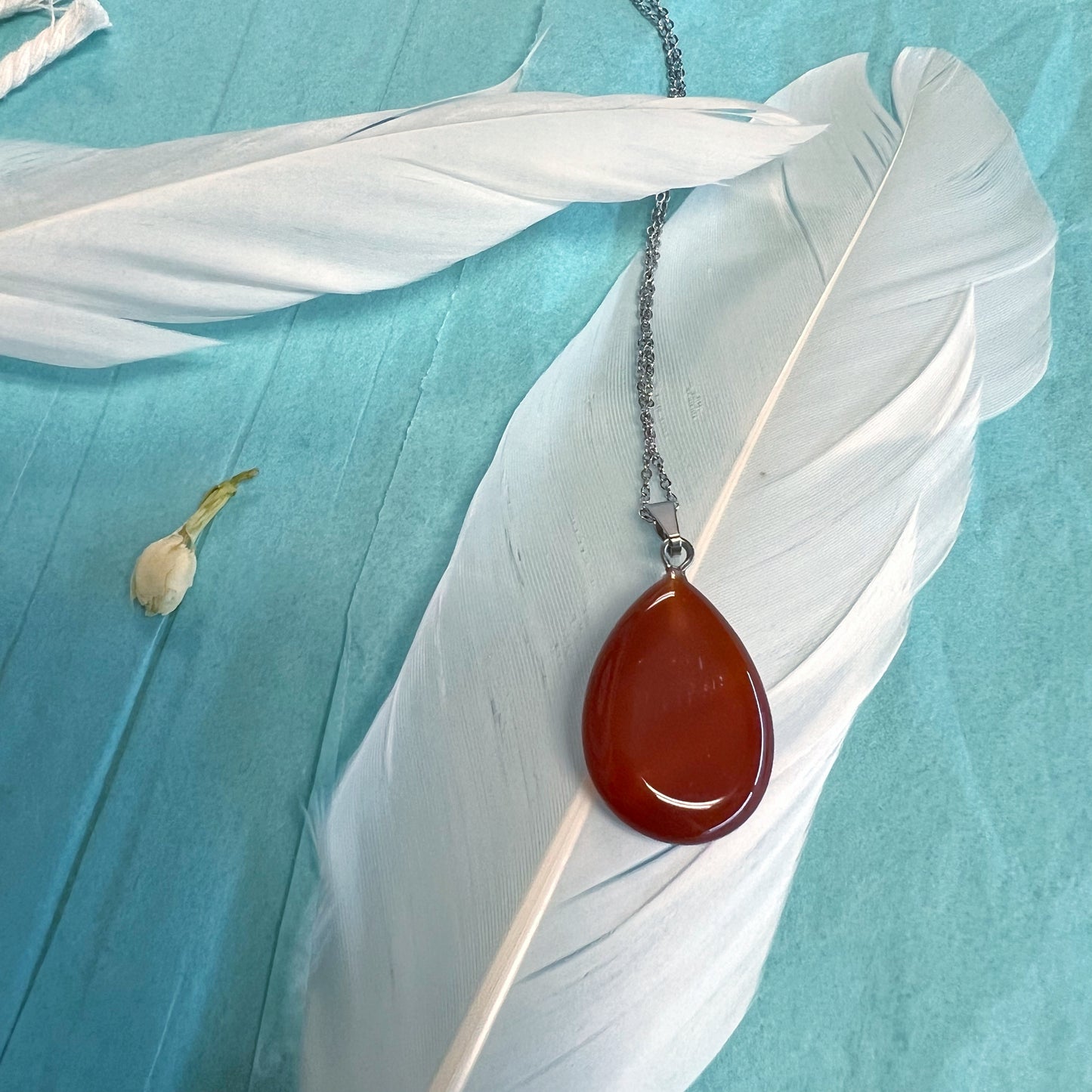 Teardrop Gemstone Necklace