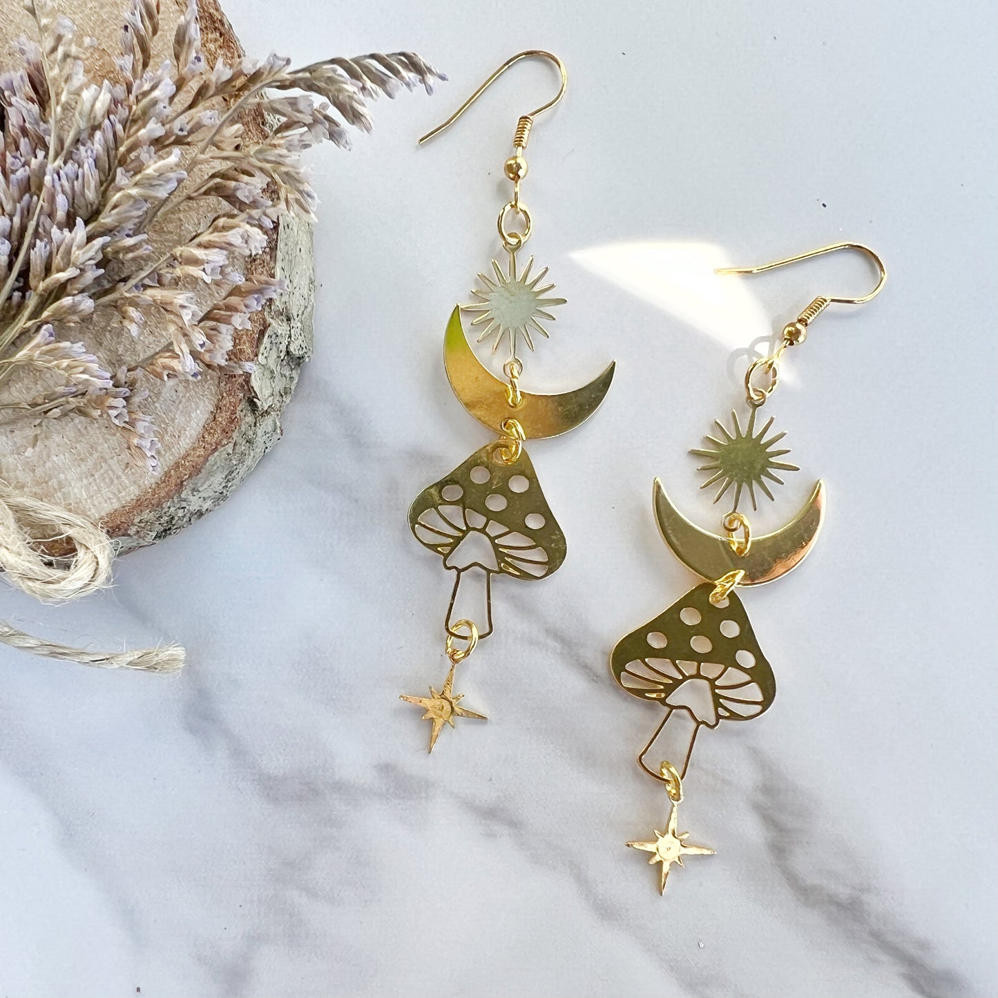 Celestial Mushroom Earring