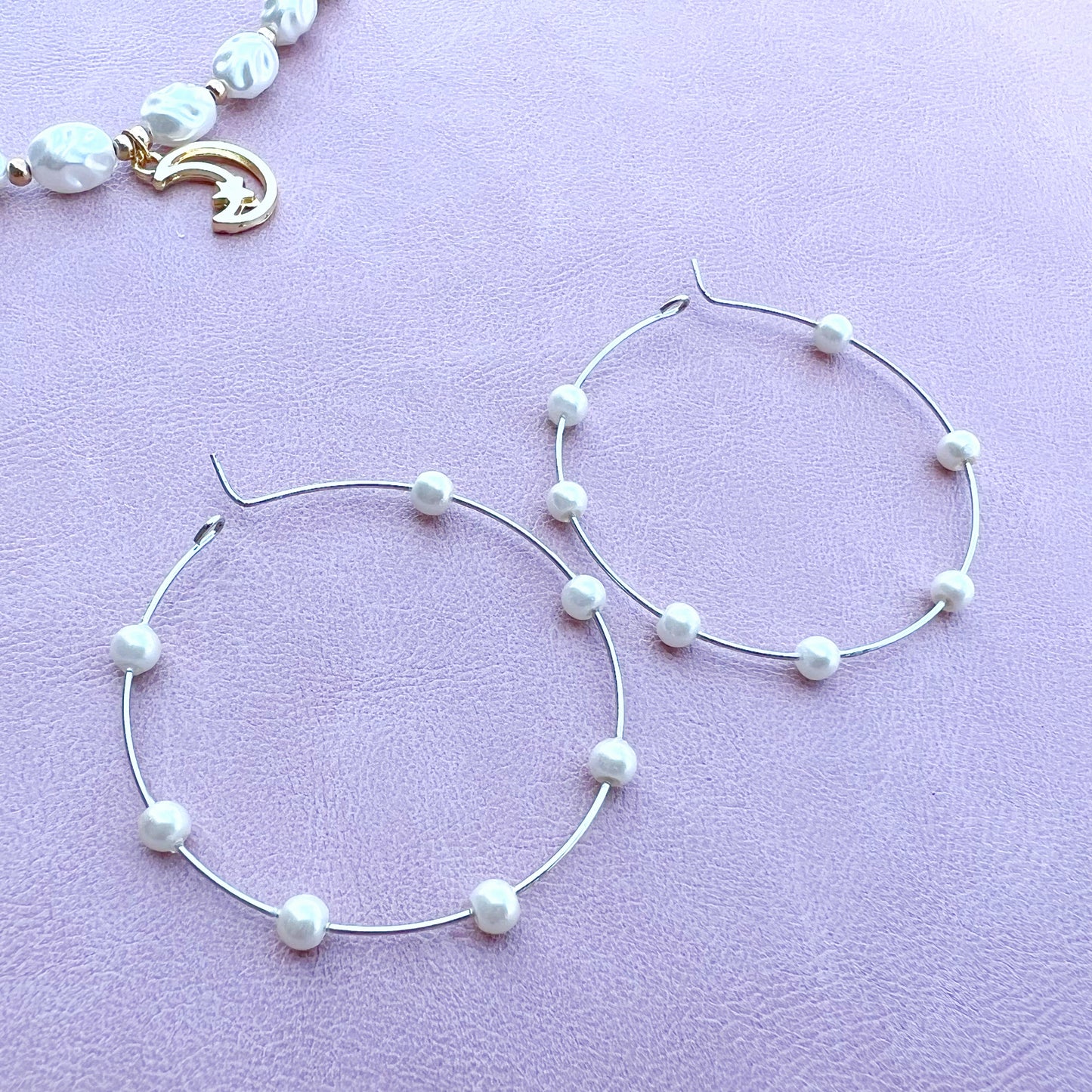 Pearl Hoop Earring