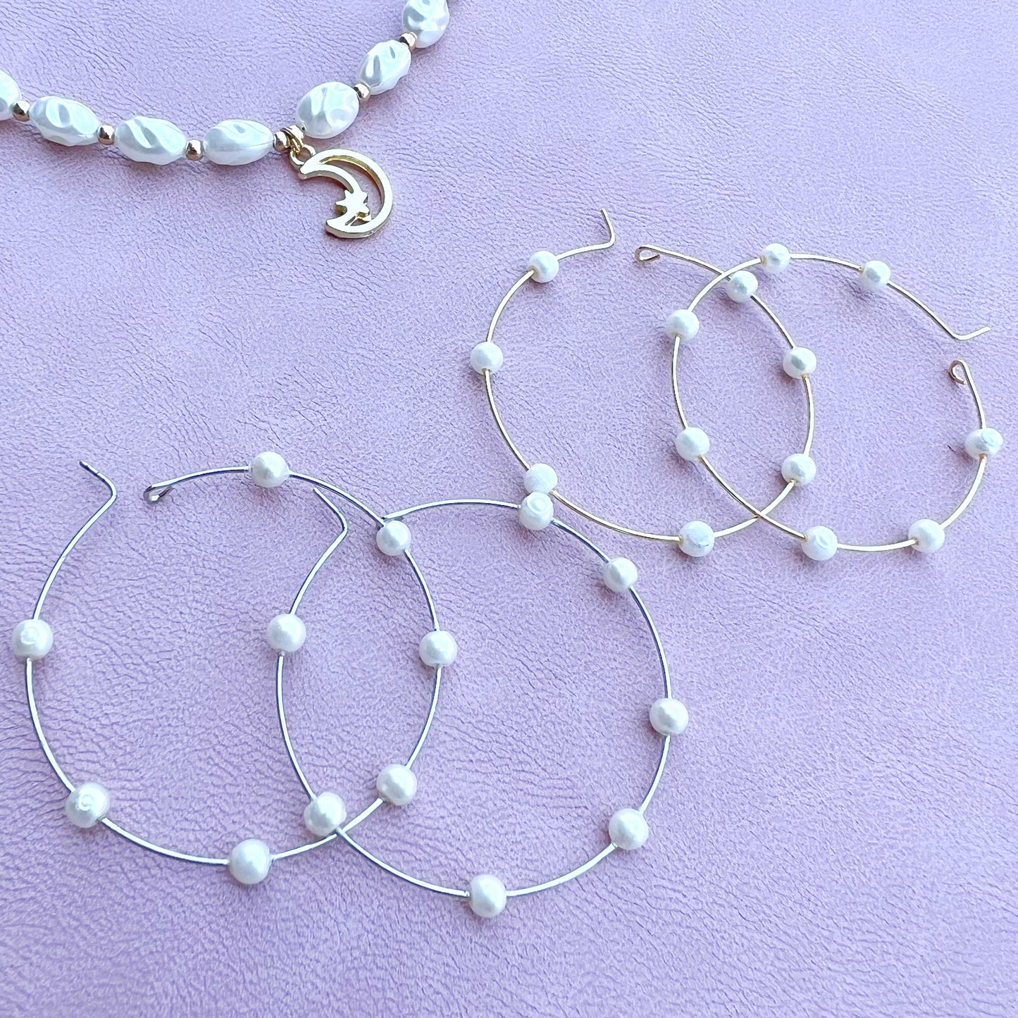 Pearl Hoop Earring
