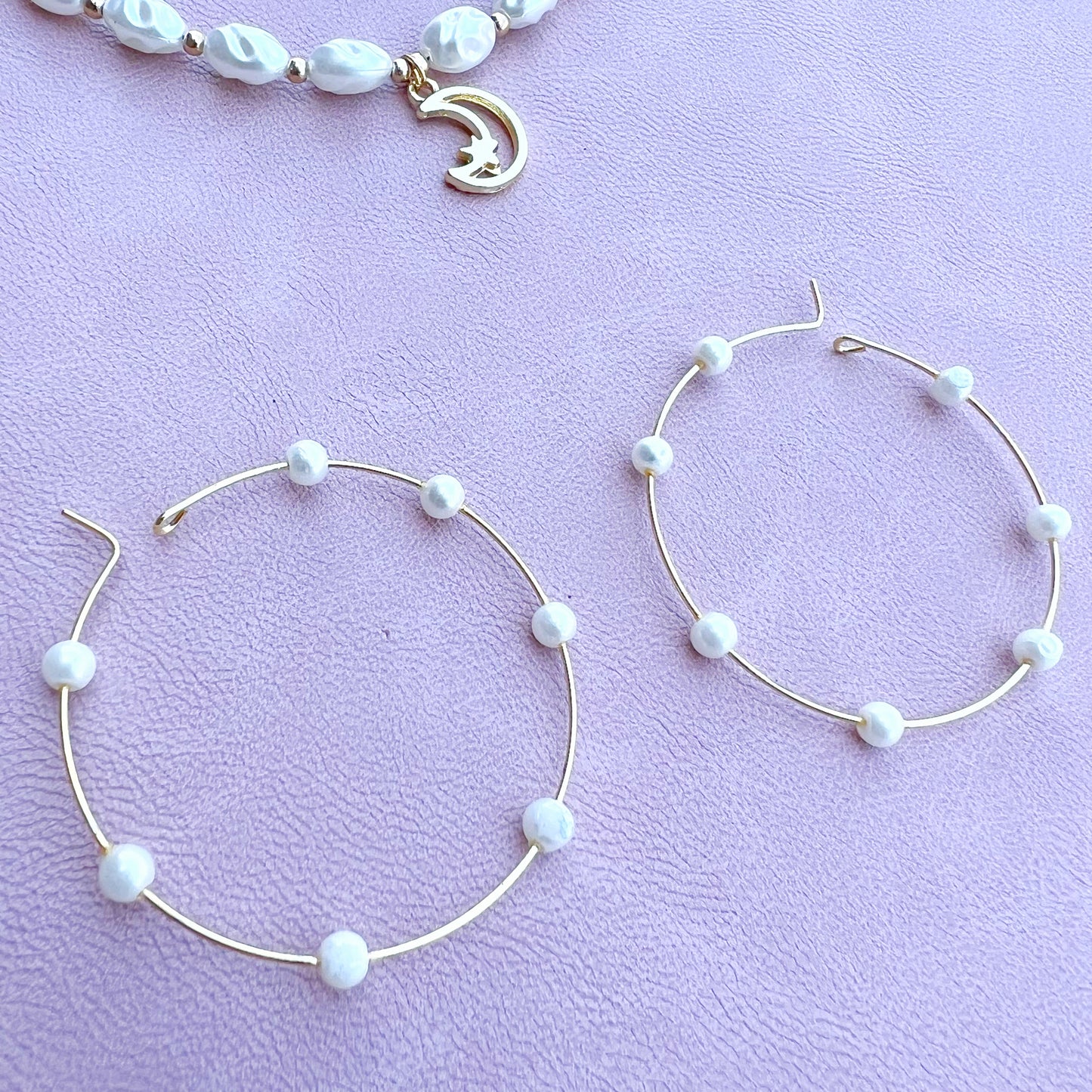 Pearl Hoop Earring
