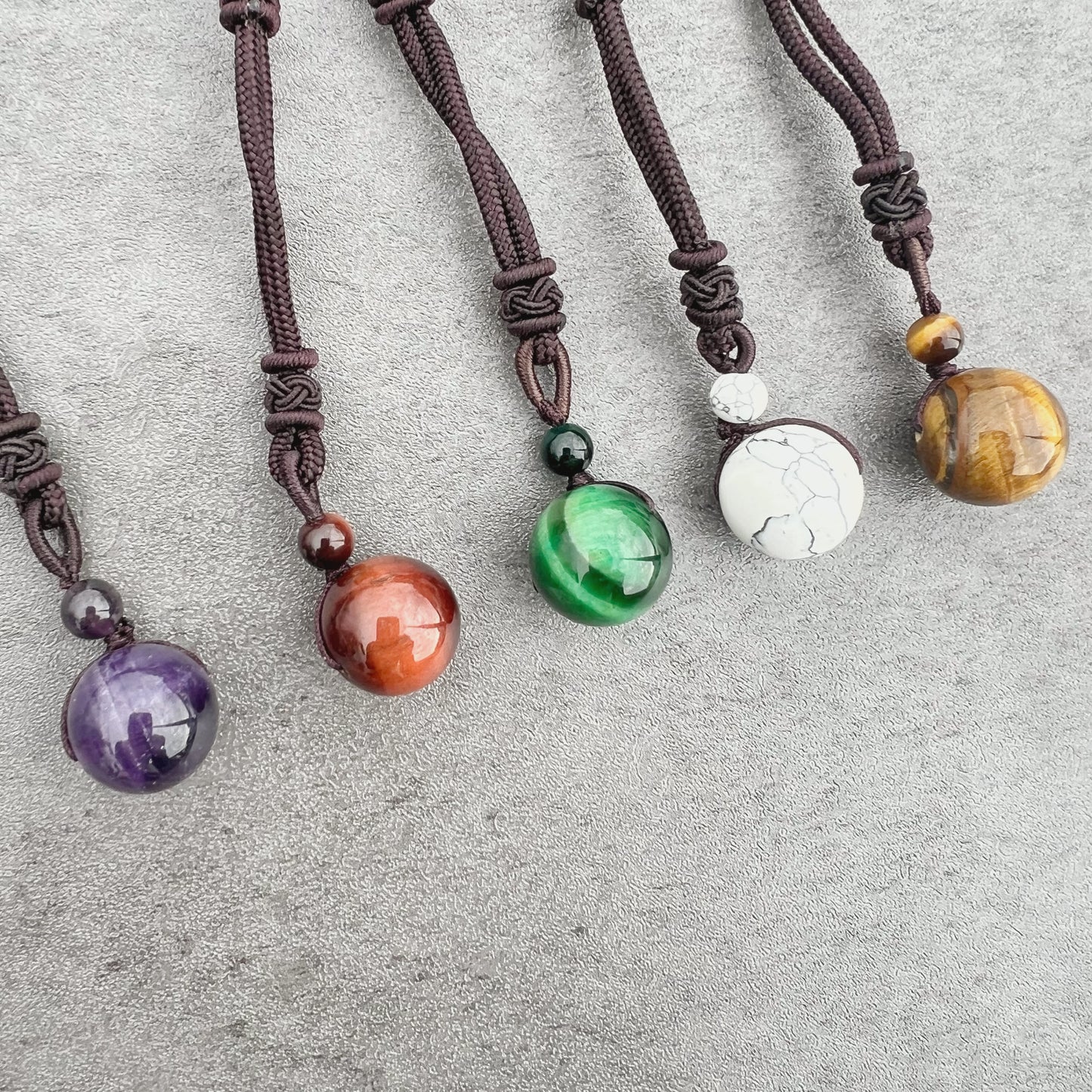 Sphere On A Rope Necklace