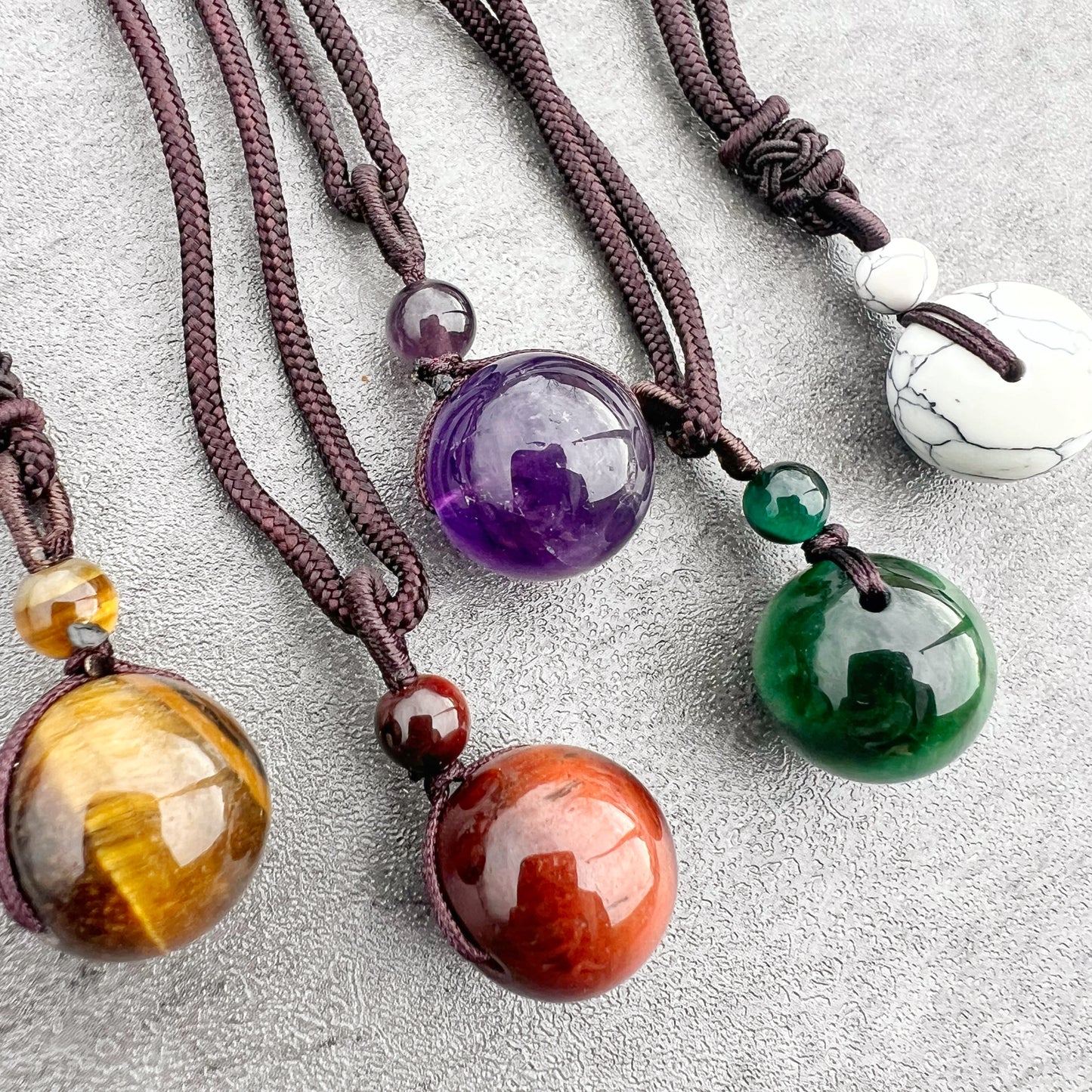 Sphere On A Rope Necklace