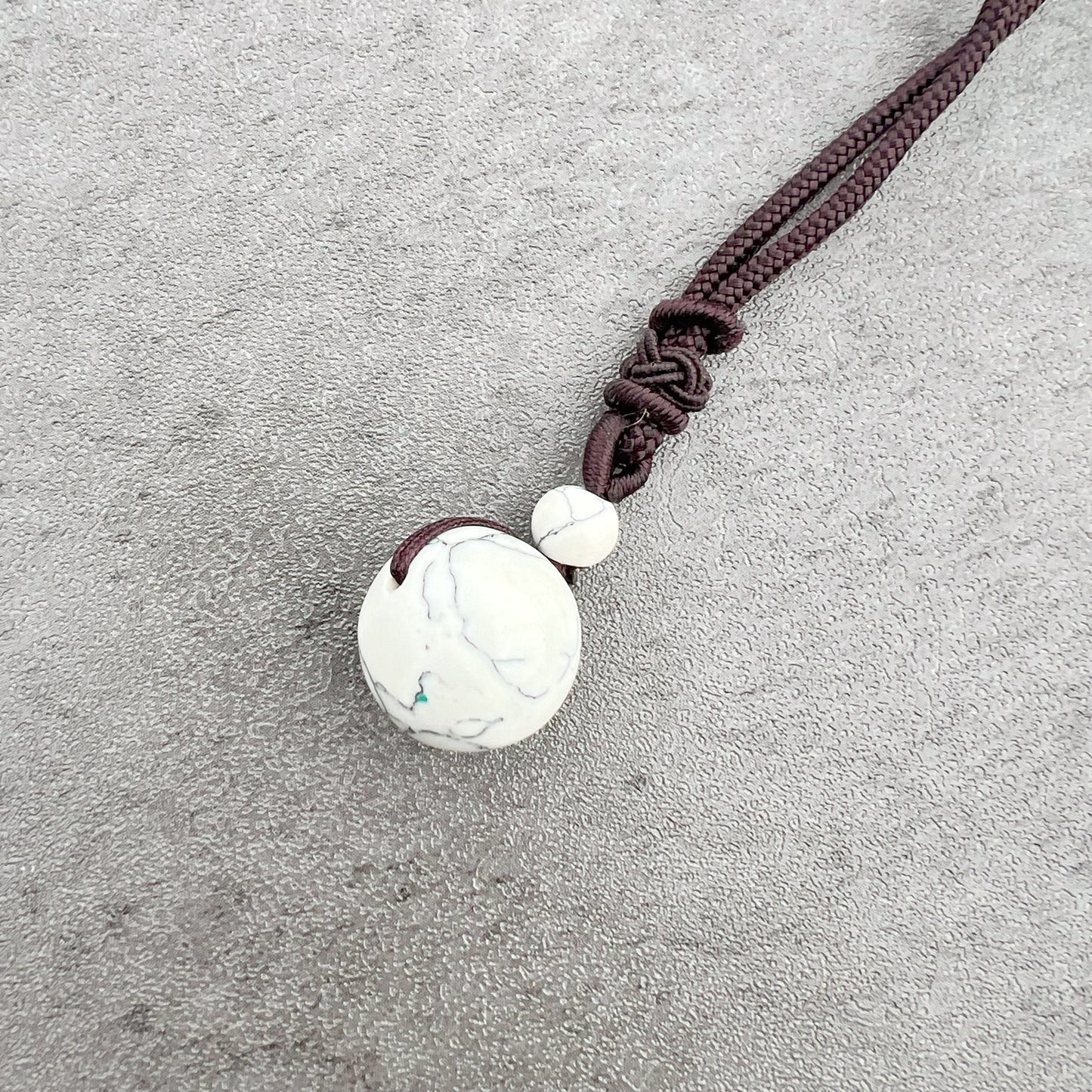 Sphere On A Rope Necklace