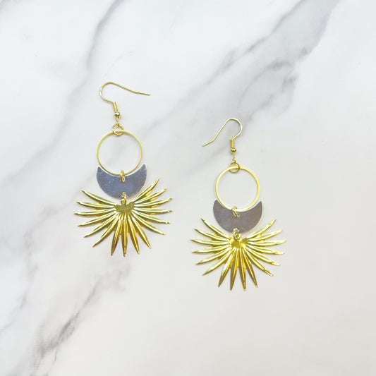 Bohemian Moon Rays Earrings