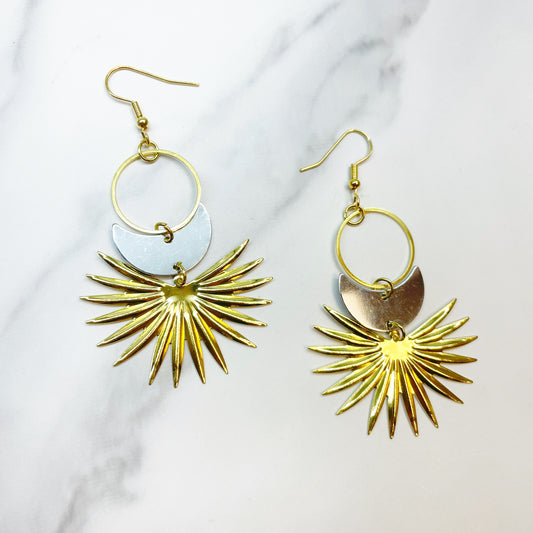 Bohemian Moon Rays Earrings
