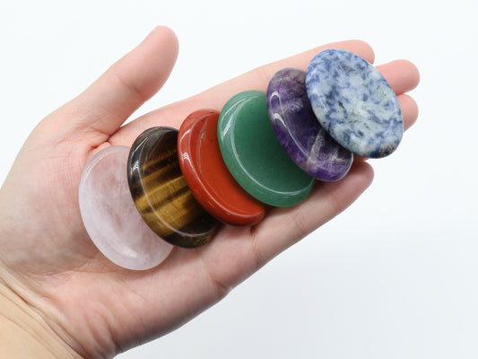Hand-carved Gem Worry Stones