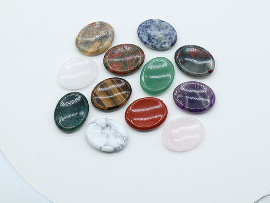 Hand-carved Gem Worry Stones