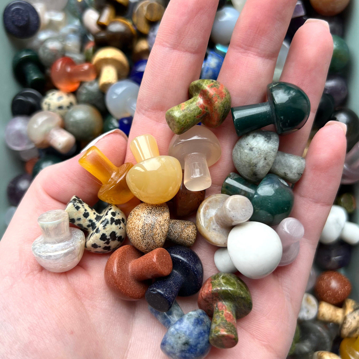 Mini Gemstone Crystal Mushroom