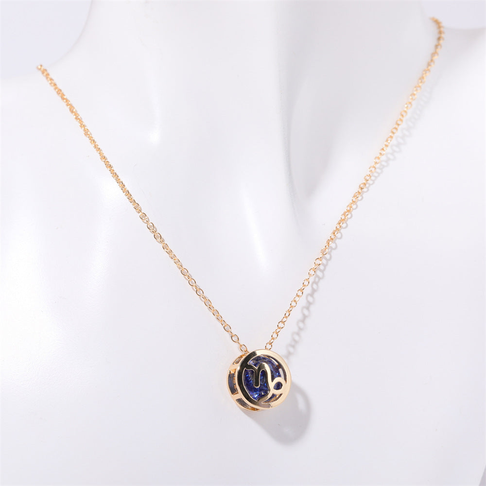 Birthstone Astrology Zodiac Necklace