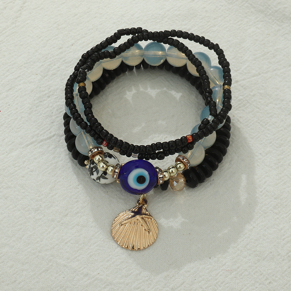 Boho Protection Stack Layering Bracelet Set