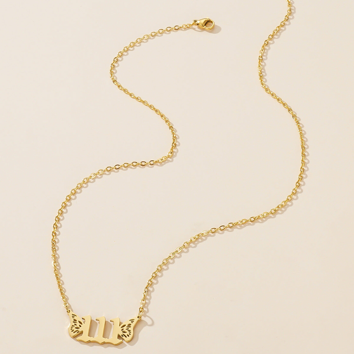 Golden Angel Number Necklace