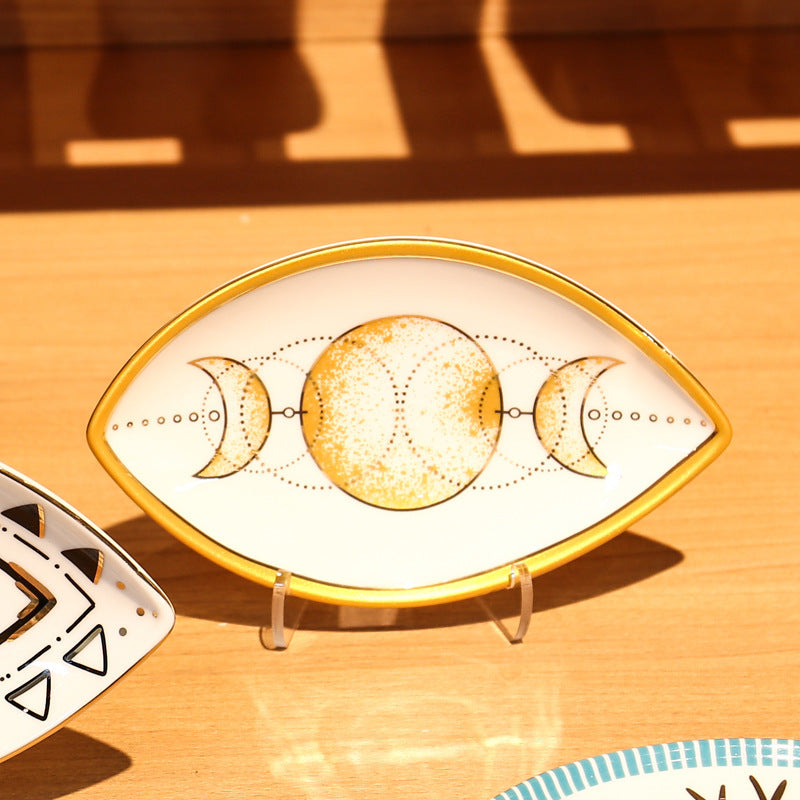Eye Shaped Protection Trinket Dish - Crescent