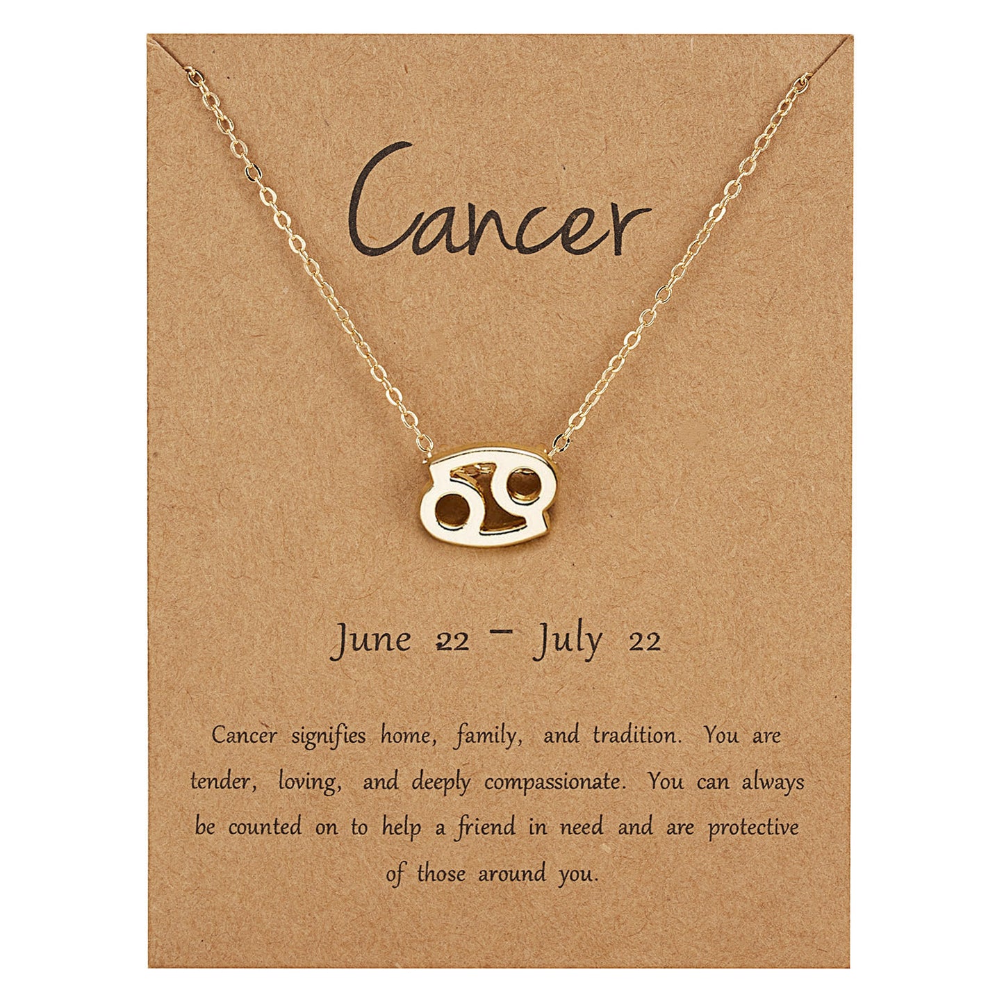 Cancer Dainty Zodiac Necklace