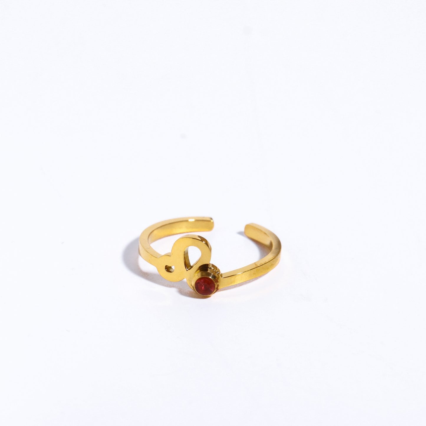 Birthstone Zodiac Open Ring