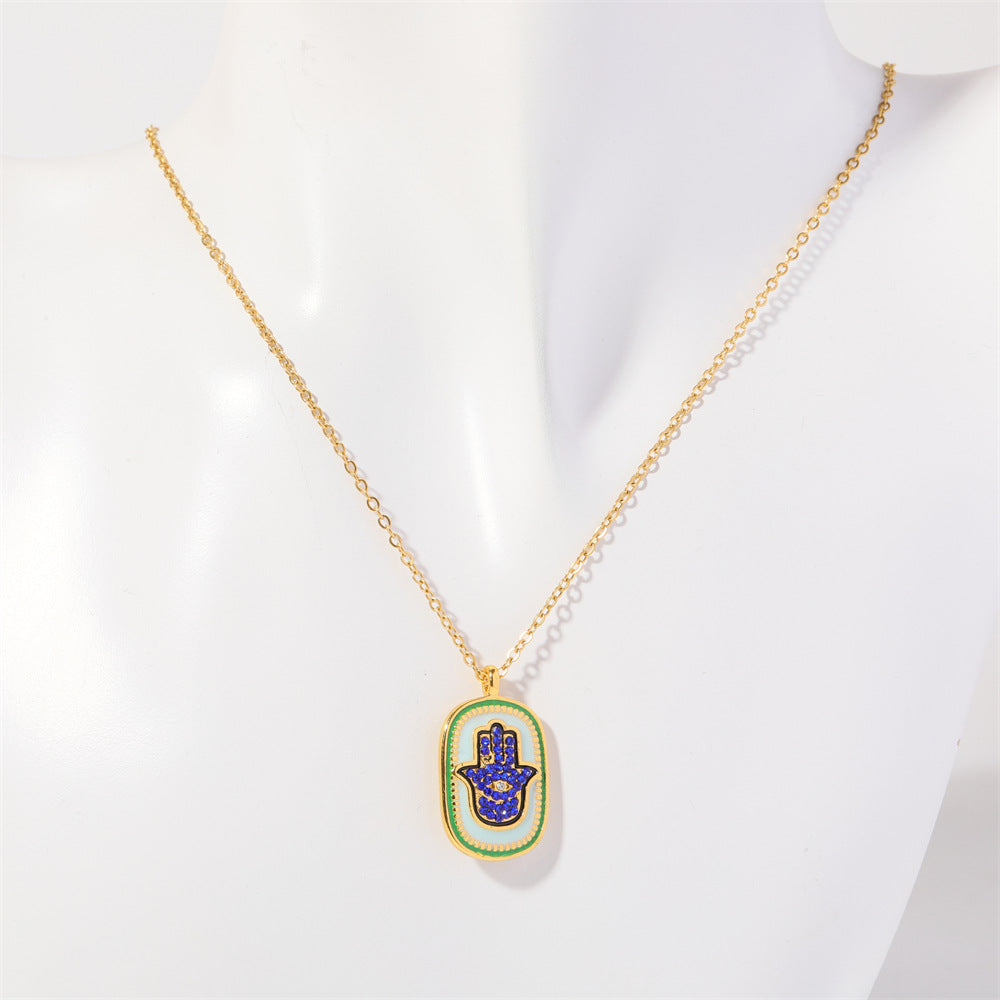 Protection Crystal Double Sided Necklace