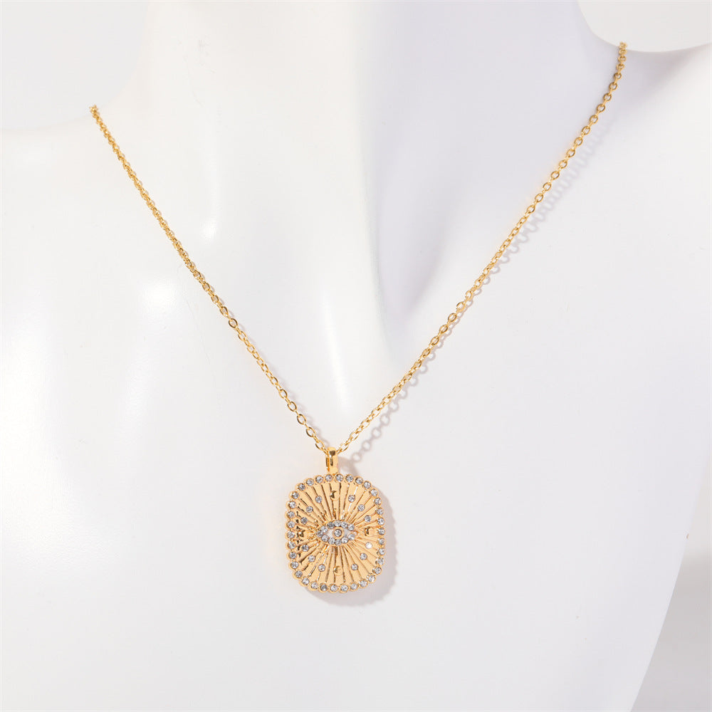 Protection Crystal Double Sided Necklace