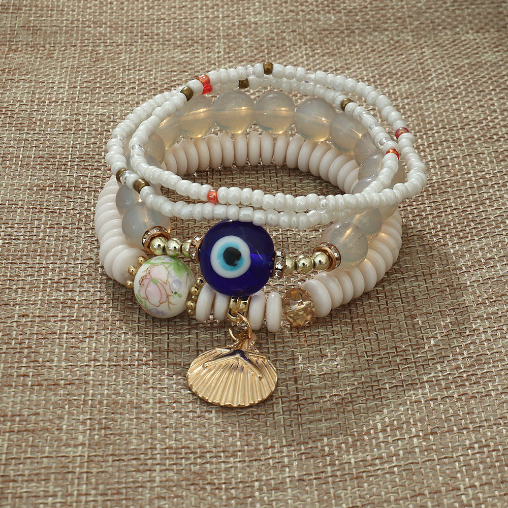Boho Protection Stack Layering Bracelet Set