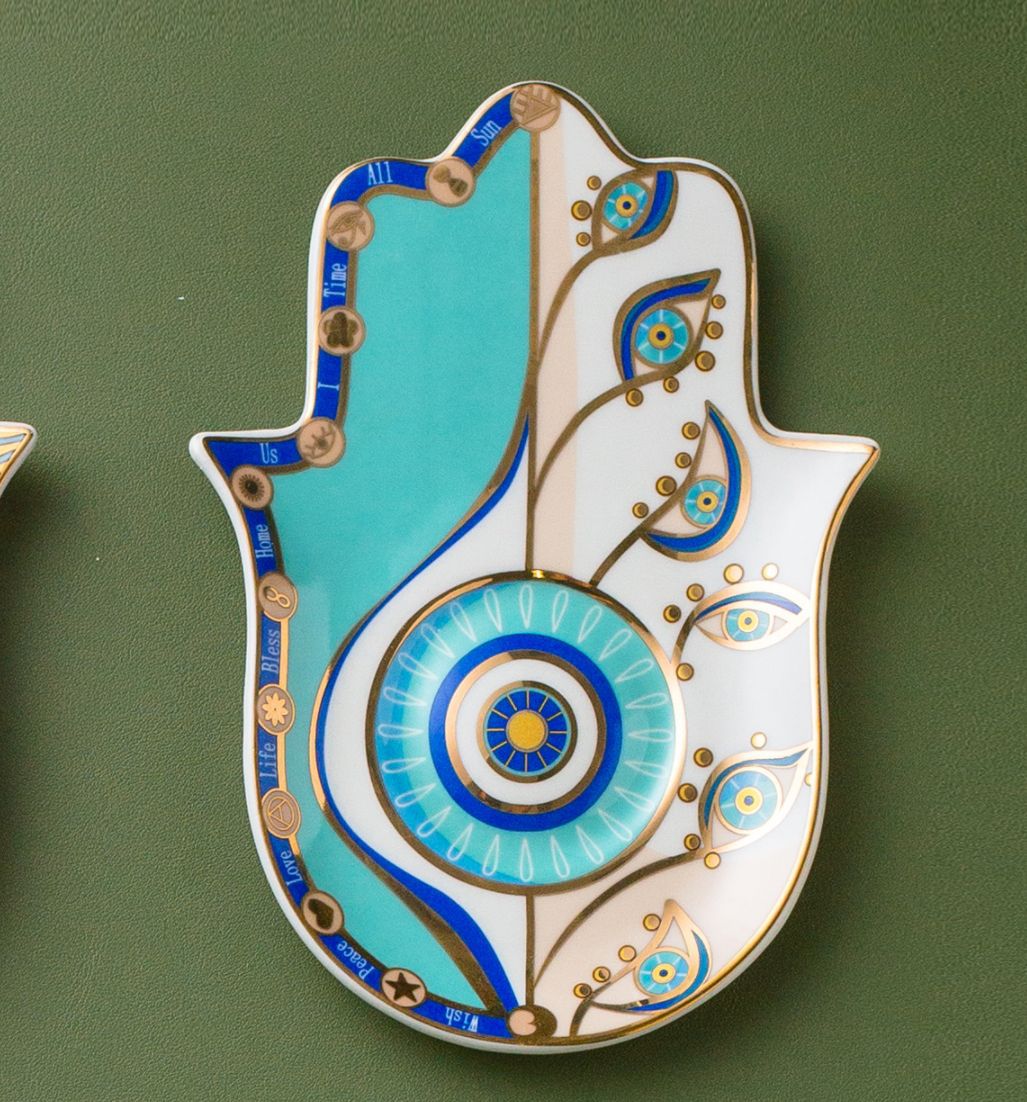 Evil Eye-Good Looking Eye Dish-Blue