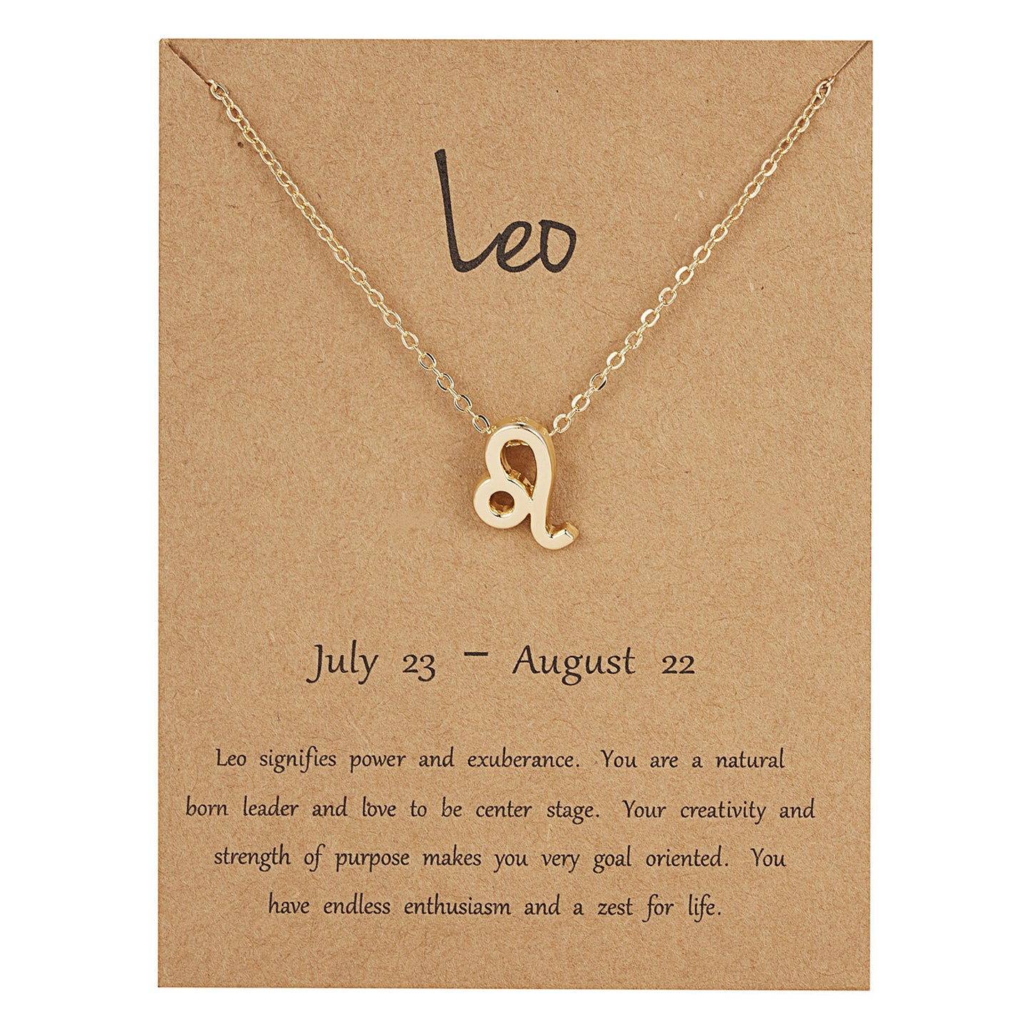 Leo Dainty Zodiac Necklace