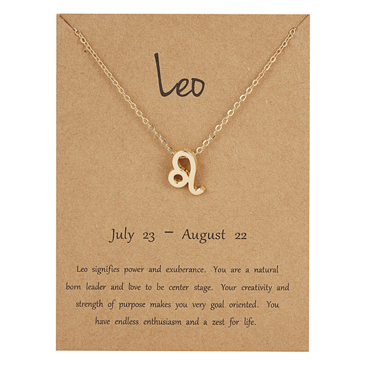 Leo Dainty Zodiac Necklace
