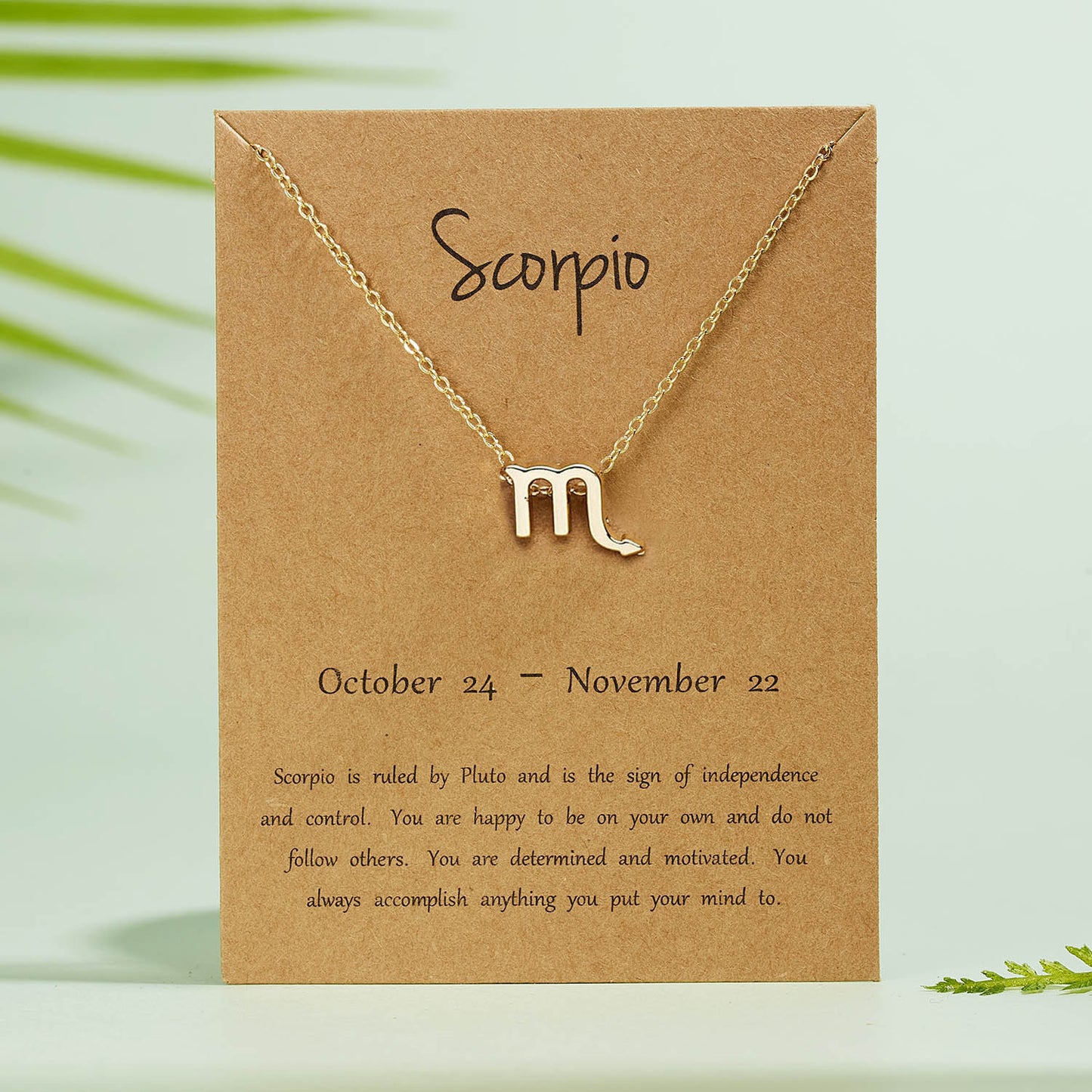 Scorpio Dainty Zodiac Necklace